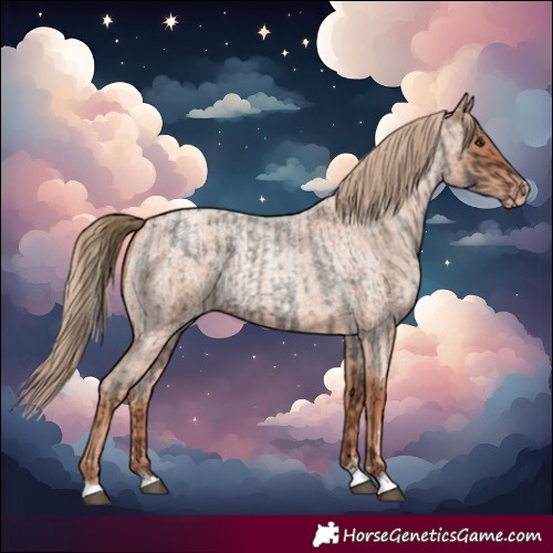 Horse Color:Liver Red Roan and Gold Champagne Roan