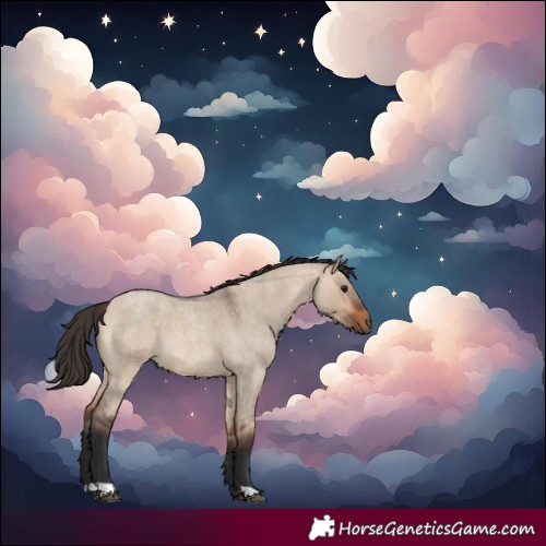 Horse Color:Bay Roan Dun 