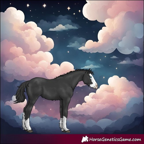 Horse Color:Black Splash Varnish