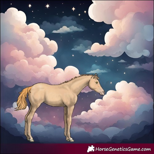 Horse Color:Gold Champagne Rabicano 