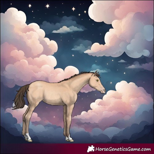 Horse Color:Amber Champagne Rabicano
