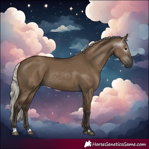 Horse Color:Gray Silver Grullo 