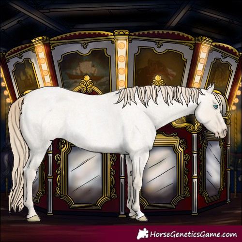Horse Color:Smoky Creme Roan Dun