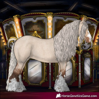Horse Color:Silver Brown Roan Dun Varnish 