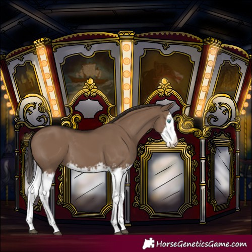 Horse Color:Liver Red Dun Splash  and Liver Red Dun Splash 