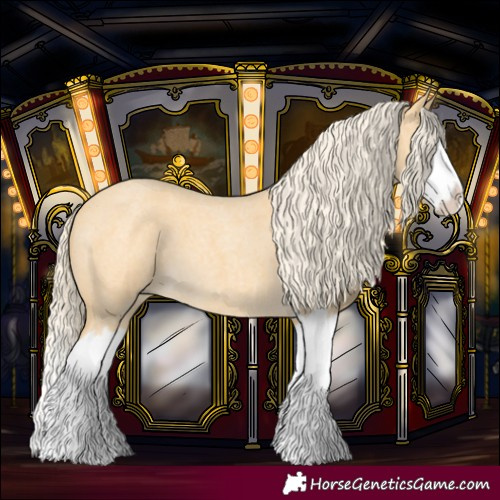 Horse Color:Palomino Roan Splash 