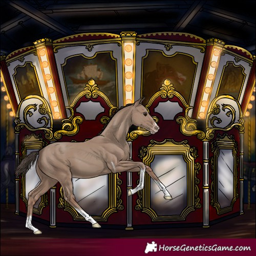 Horse Color:Classic Champagne Splash Tobiano 