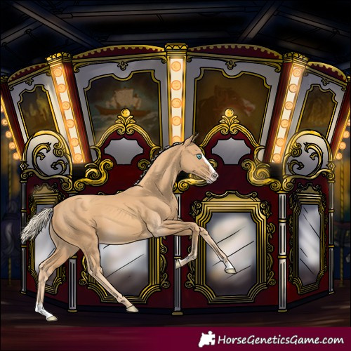 Horse Color:Gold Cream Champagne Splash 