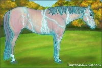 Horse Color:Thunderstruck Watercolor Black Pearl  and Thunderstruck Watercolor Black Pearl 