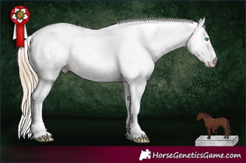 Horse Color:Chocolate Perlino Dun Sabino Brindle