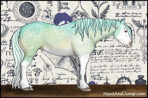 Horse Color:Watercolor Silver Bay Chinchilla Sabino Splash