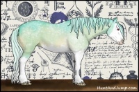 Horse Color:Watercolor Silver Bay Chinchilla Sabino Splash