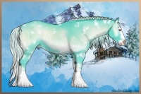 Horse Color:Watercolor White Spotted Chocolate Silver Blue Onyx Chinchilla Splash Brindle 