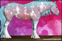 Horse Color:Watercolor White Spotted Bay 