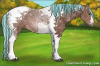 Horse Color:Painted Silver Brown Tobiano