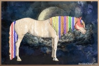 Horse Color:Painted Silver Amber Cream Champagne Ice 