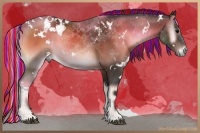 Horse Color:Painted White Spotted Brown Onyx