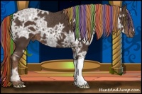 Horse Color:Painted Liver Chestnut Ice 