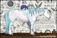 Horse Color:Watercolor White Spotted Brown Chinchilla Onyx