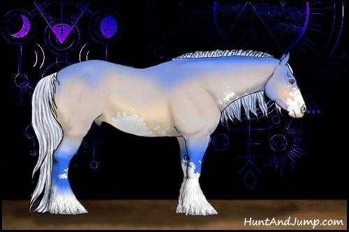 Horse Color:Watercolor Silver Brown Chinchilla Sabino 