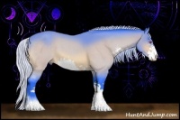 Horse Color:Watercolor Silver Brown Chinchilla Sabino 