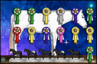 Horse Color:White Spotted Black Appaloosa 