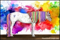 Horse Color:Painted Watercolor White Spotted Brown Ice Appaloosa 