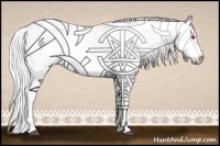 Horse Color:White Spotted Liver Chestnut Chinchilla Frame 