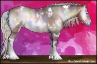 Horse Color:Nacre White Spotted Chocolate Silver Brown Chinchilla Onyx 