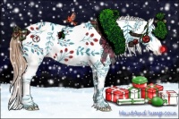 Horse Color:Classic Champagne Ice Roan Dun Frame Appaloosa Rabicano 