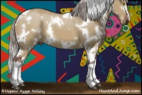 Horse Color:White Spotted Chocolate Silver Brown Dun 