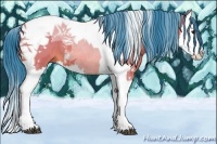 Horse Color:Watercolor Bay Splash Tobiano 