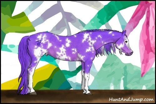 Horse Color:Watercolor White Spotted Liver Chestnut 