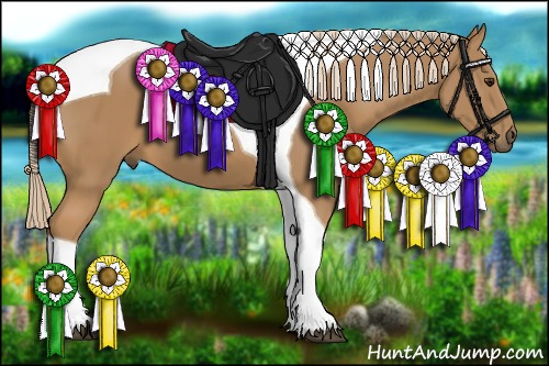 Horse Color:Palomino Tobiano 