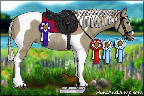 Horse Color:Silver Smoky Grullo Tobiano Rabicano 