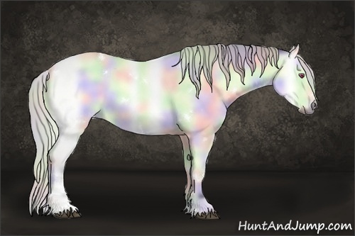 Horse Color:Nacre White Spotted Silver Brown Chinchilla Onyx Sabino Rabicano 