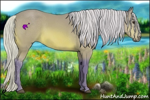 Horse Color:Watercolor Silver Bay