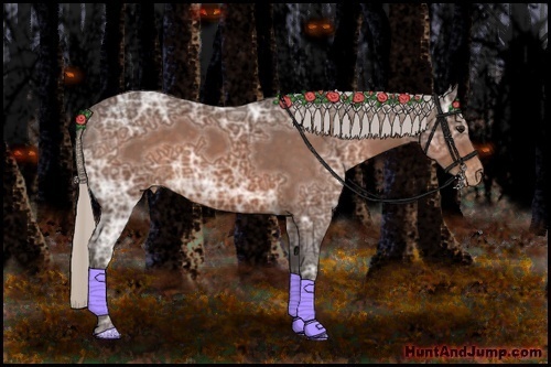 Horse Color:Silver Brown Ice Sabino Varnish 