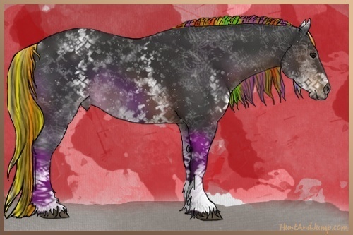 Horse Color:Painted White Spotted Brown