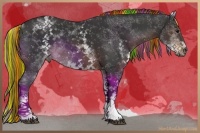 Horse Color:Painted White Spotted Brown 