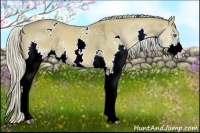 Horse Color:White Spotted Chocolate Palomino Dun Splash Rabicano 