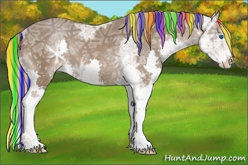 Horse Color:Painted Liver Chestnut Ice Splash 