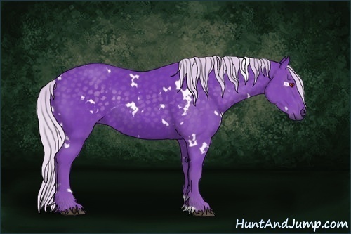 Horse Color:Watercolor White Spotted Silver Black Chinchilla