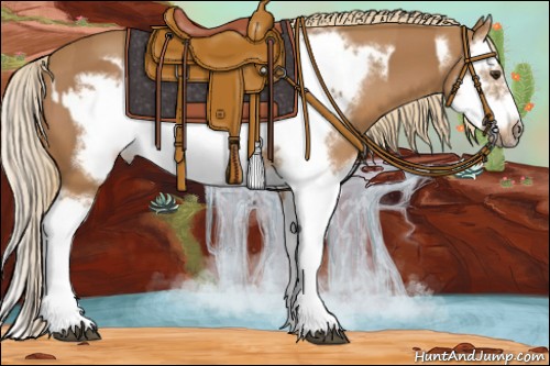 Horse Color:Chestnut Splash Frame  and Chestnut Splash Frame 