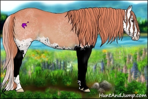 Horse Color:Watercolor Chestnut Splash 