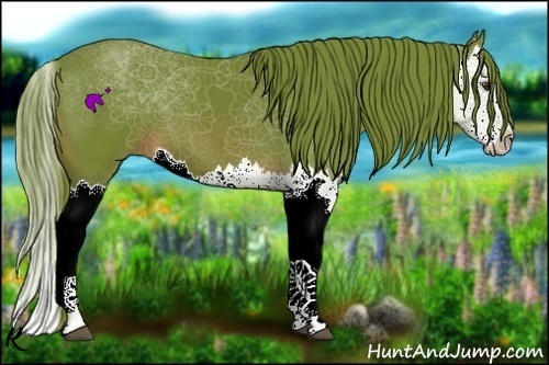 Horse Color:Watercolor Chestnut Splash 