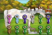Horse Color:White Spotted Chocolate Palomino Pearl Dun