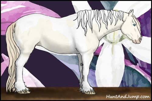 Horse Color:Perlino Dun Tobiano 