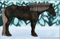 Horse Color:Midnight Chocolate Palomino Ice