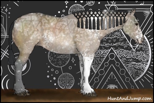 Horse Color:White Spotted Brown Ice Dun 